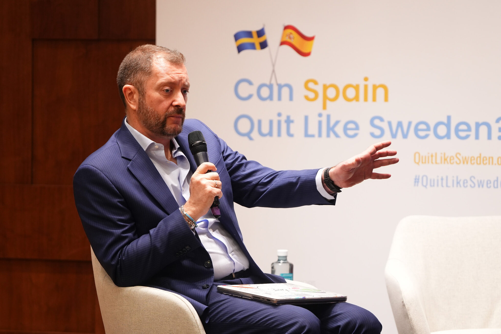 Event speakers and attendees at Madrid conference